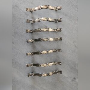 Vintage Mid-Century Ornate Drawer Pulls - Stamped Japan - Set of [7]